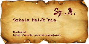 Szkala Melánia névjegykártya